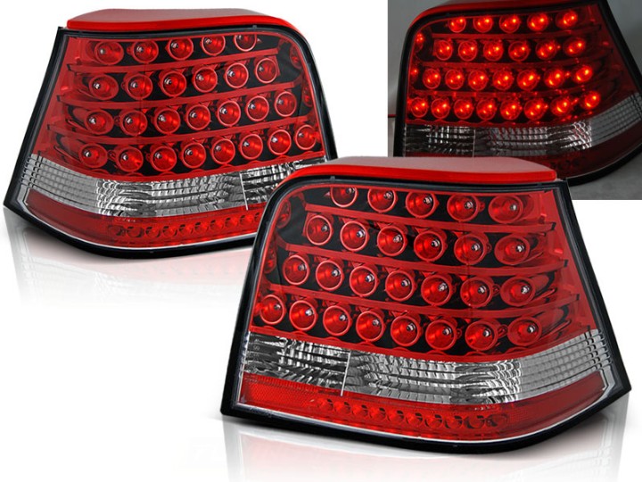 LED stražnja svjetla (crvena/kristal) / Volkswagen Golf 4 (09.1997-09.2003), LDVW21