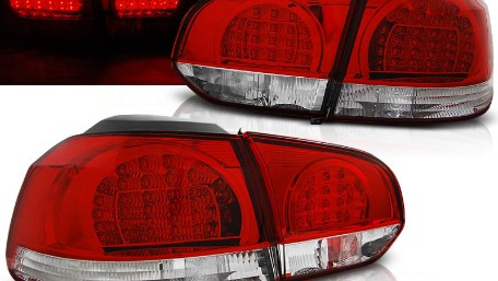 LED stražnja svjetla (crvena/kristal) / Volkswagen Golf VI (2008-2013), LDVWB5