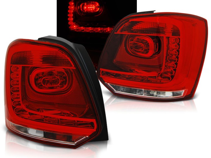 LED stražnja svjetla (crvena/kristal) / Volkswagen Polo (2009-2014), LDVWB2