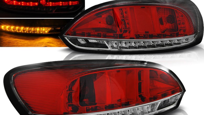 LED stražnja svjetla (crvena/kristal) / Volkswagen Scirocco III (2008-04.2014), LDVWC3