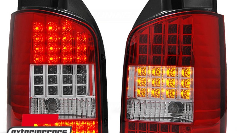 LED stražnja svjetla (crvena/kristal) / Volkswagen T5 (04.2003-08.2009), LDVW44