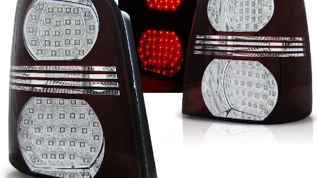 LED stražnja svjetla (crvena/kristal) / Volkswagen Touran (02.2003-2010), LDVW46