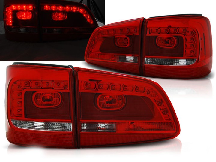 LED stražnja svjetla (crvena/kristal) / Volkswagen Touran (08.2010-2015), LDVWA9