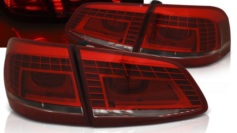 LED stražnja svjetla (crvena/kristal) / VW Passat 3C GP karavan (2011-2015), LDVWE0