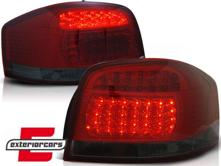 LED stražnja svjetla (crvena/smoke) / Audi A3 Hatchback 3V (2003-2008), LDAU67