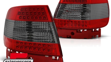 LED stražnja svjetla (crvena/smoke) / Audi A4 B5 (1994-09.2000) limuzina, LDAU83
