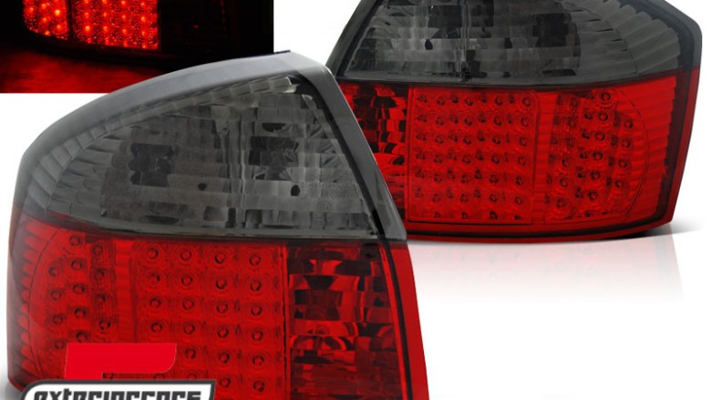 LED stražnja svjetla (crvena/smoke) / Audi A4 B6 (2000-2004) limuzina, LDAU80
