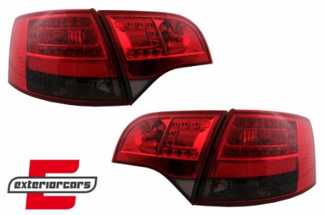 LED stražnja svjetla (crvena/smoke) / Audi A4 B7 (2004-2008) karavan, LDAU38