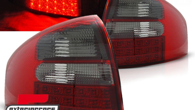 LED stražnja svjetla (crvena/smoke) / Audi A6 C5 limuzina (1997-2004), LDAU78