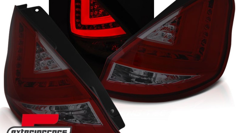 LED stražnja svjetla (crvena/smoke) / Ford Fiesta Mk7 (2008-2012) hatchback, LDFO46