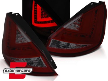 LED stražnja svjetla (crvena/smoke) / Ford Fiesta Mk7 (2008-2012) hatchback, LDFO46