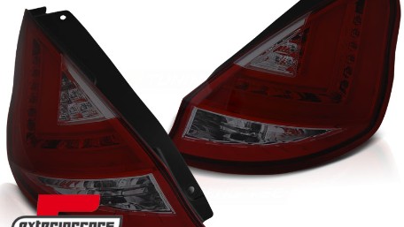 LED stražnja svjetla (crvena/smoke) / Ford Fiesta Mk7 (2008-2012) hatchback, LDFO46