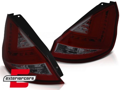 LED stražnja svjetla (crvena/smoke) / Ford Fiesta Mk7 Facelift (2012-2016) hatchback, LDFO50