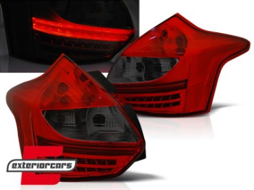 LED stražnja svjetla (crvena/smoke) / Ford Focus 3 Hatchback (2011-10.2014), LDFO39