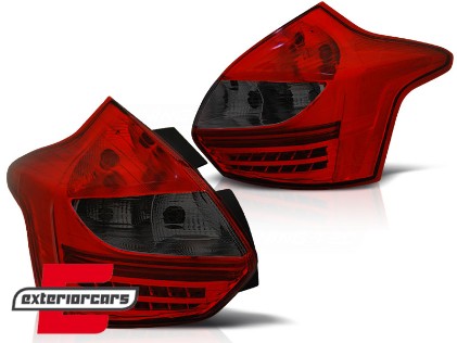 LED stražnja svjetla (crvena/smoke) / Ford Focus 3 Hatchback (2011-10.2014), LDFO39