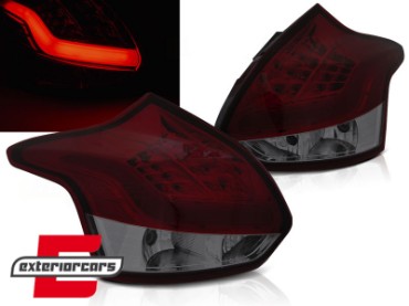 LED stražnja svjetla (crvena/smoke) / Ford Focus 3 Hatchback (2011-10.2014), LDFO53