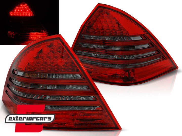 LED stražnja svjetla (crvena/smoke) / Mercedes C-klasa W203 (2000-2004) limuzina, LDME60