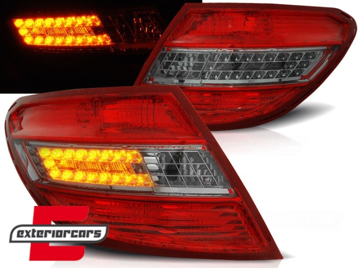 LED stražnja svjetla (crvena/smoke) / Mercedes C-klasa W204 limuzina (2007-2010), LDME36