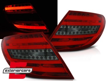 LED stražnja svjetla (crvena/smoke) / Mercedes C-klasa W204 limuzina (2007-2010), LDME66