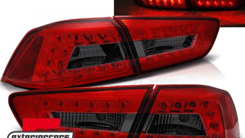 LED stražnja svjetla (crvena/smoke) / Mitsubishi Lancer 8 limuzina (2007-2011), LDMI05