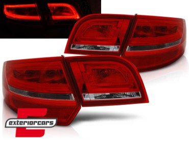 LED stražnja svjetla Facelift dizajn (crvena/kristal) / Audi A3 Sportback (2004-2008), LDAUA7