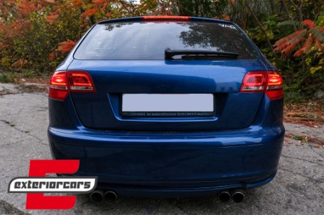 LED stražnja svjetla Facelift dizajn (crvena/kristal) / Audi A3 Sportback (2004-2008), LDAUA7