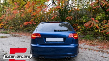 LED stražnja svjetla Facelift dizajn (crvena/kristal) / Audi A3 Sportback (2004-2008), LDAUA7