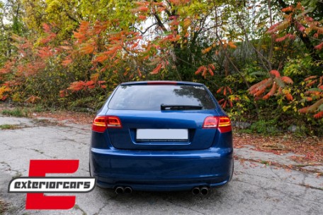 LED stražnja svjetla Facelift dizajn (crvena/kristal) / Audi A3 Sportback (2004-2008), LDAUA7