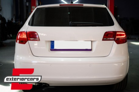 LED stražnja svjetla Facelift dizajn (crvena/kristal) / Audi A3 Sportback (2004-2008), LDAUA7