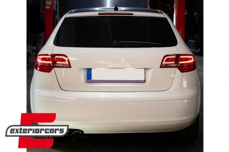 LED stražnja svjetla Facelift dizajn (crvena/kristal) / Audi A3 Sportback (2004-2008), LDAUA7