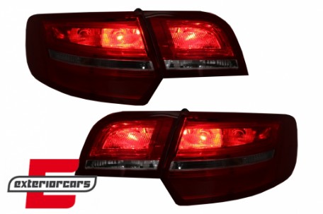 LED stražnja svjetla Facelift dizajn (crvena/kristal) / Audi A3 Sportback (2004-2008), LDAUA7