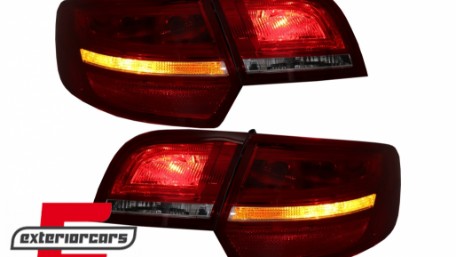 LED stražnja svjetla Facelift dizajn (crvena/kristal) / Audi A3 Sportback (2004-2008), LDAUA7