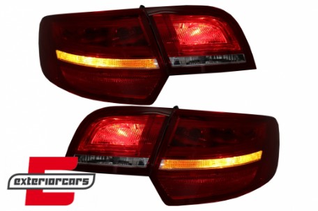 LED stražnja svjetla Facelift dizajn (crvena/kristal) / Audi A3 Sportback (2004-2008), LDAUA7