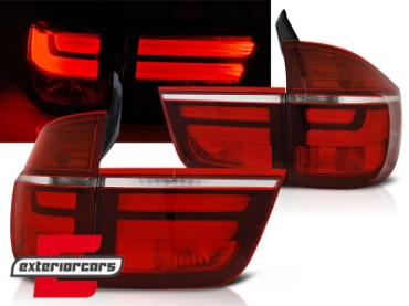 LED stražnja svjetla Facelift dizajn (crvena/kristal) / BMW X5 E70 (2007-05.2010), LDBME2