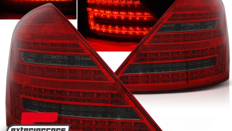 LED stražnja svjetla Facelift dizajn (crvena/smoke) / Mercedes S-klasa W221 (2005-2009), LDME51