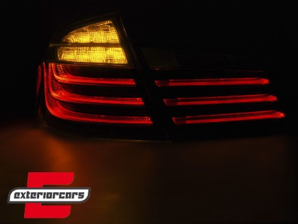 LED stražnja svjetla Facelift look (crna/chrome) / BMW serije 5 F10 (2010-07.2013) limuzina, LDBMF9