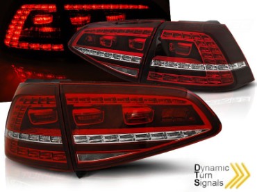 LED stražnja svjetla GTI look (crvena/kristal) / VW Golf 7 VII (2013-2017), LDVWE8