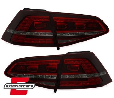 LED stražnja svjetla GTI look (crvena/smoke) / VW Golf 7 VII (2013-2017), LDVWE9