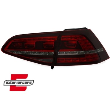 LED stražnja svjetla GTI look (crvena/smoke) / VW Golf 7 VII (2013-2017), LDVWE9