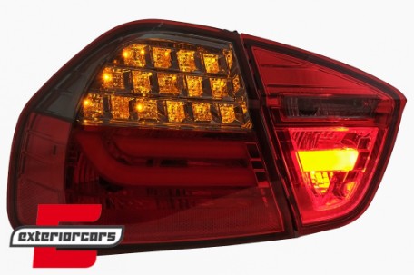 LED stražnja svjetla LCI LightBar dizajn (crvena/smoke) / BMW serije 3 E90 limuzina (2005-2008), LDBMC6