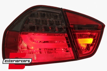 LED stražnja svjetla LCI LightBar dizajn (crvena/smoke) / BMW serije 3 E90 limuzina (2005-2008), LDBMC6