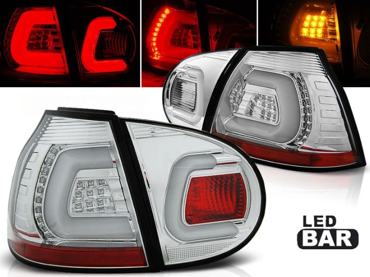 LED stražnja svjetla LedBar (chrome) / Volkswagen Golf 5 (2003-2008), LDVWA1
