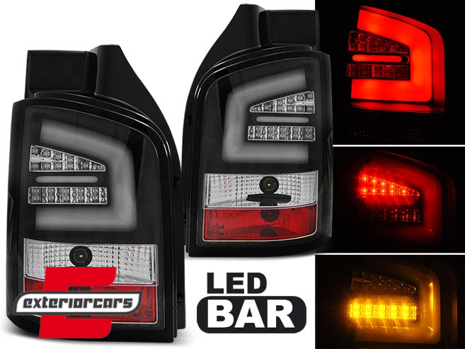 LED stražnja svjetla LedBar (crna) / Volkswagen T5 (04.2003-08.2009), LDVW92
