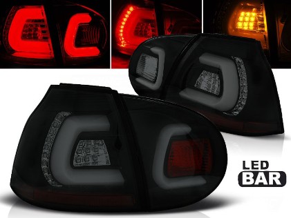 LED stražnja svjetla LedBar (crna/smoke) / Volkswagen Golf 5 (2003-2008), LDVWA4