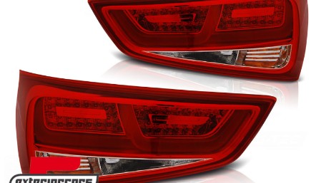 LED stražnja svjetla LedBar (crvena/kristal) / Audi A1 (2010-12.2014), LDAUC8