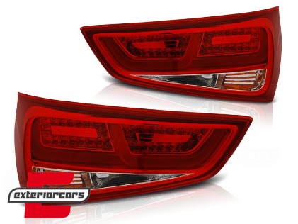 LED stražnja svjetla LedBar (crvena/kristal) / Audi A1 (2010-12.2014), LDAUC8