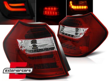 LED stražnja svjetla LedBar (crvena/kristal) / BMW serije 1 E81 E87 (09.2007-2011), LDBM87