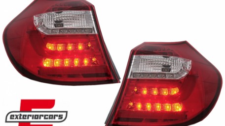 LED stražnja svjetla LedBar (crvena/kristal) / BMW serije 1 E81 E87 (09.2007-2011), LDBM87