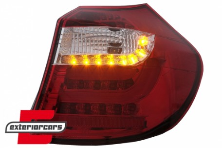 LED stražnja svjetla LedBar (crvena/kristal) / BMW serije 1 E81 E87 (09.2007-2011), LDBM87