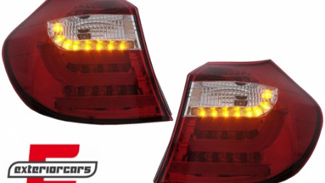 LED stražnja svjetla LedBar (crvena/kristal) / BMW serije 1 E81 E87 (09.2007-2011), LDBM87